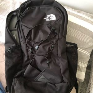 North face black back pack
